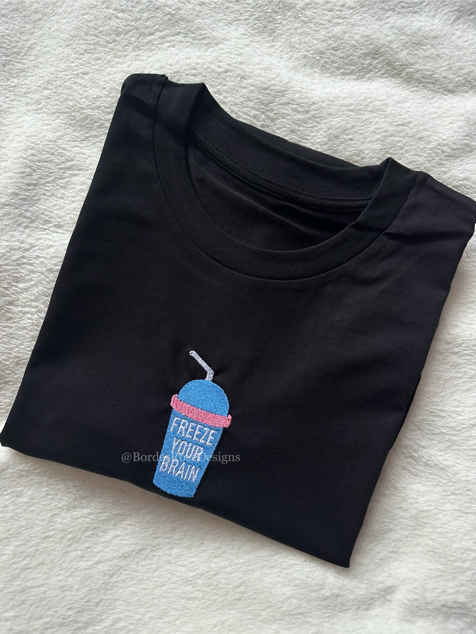 Freeze Your Brain Heathers Unisex Embroidered T Shirt