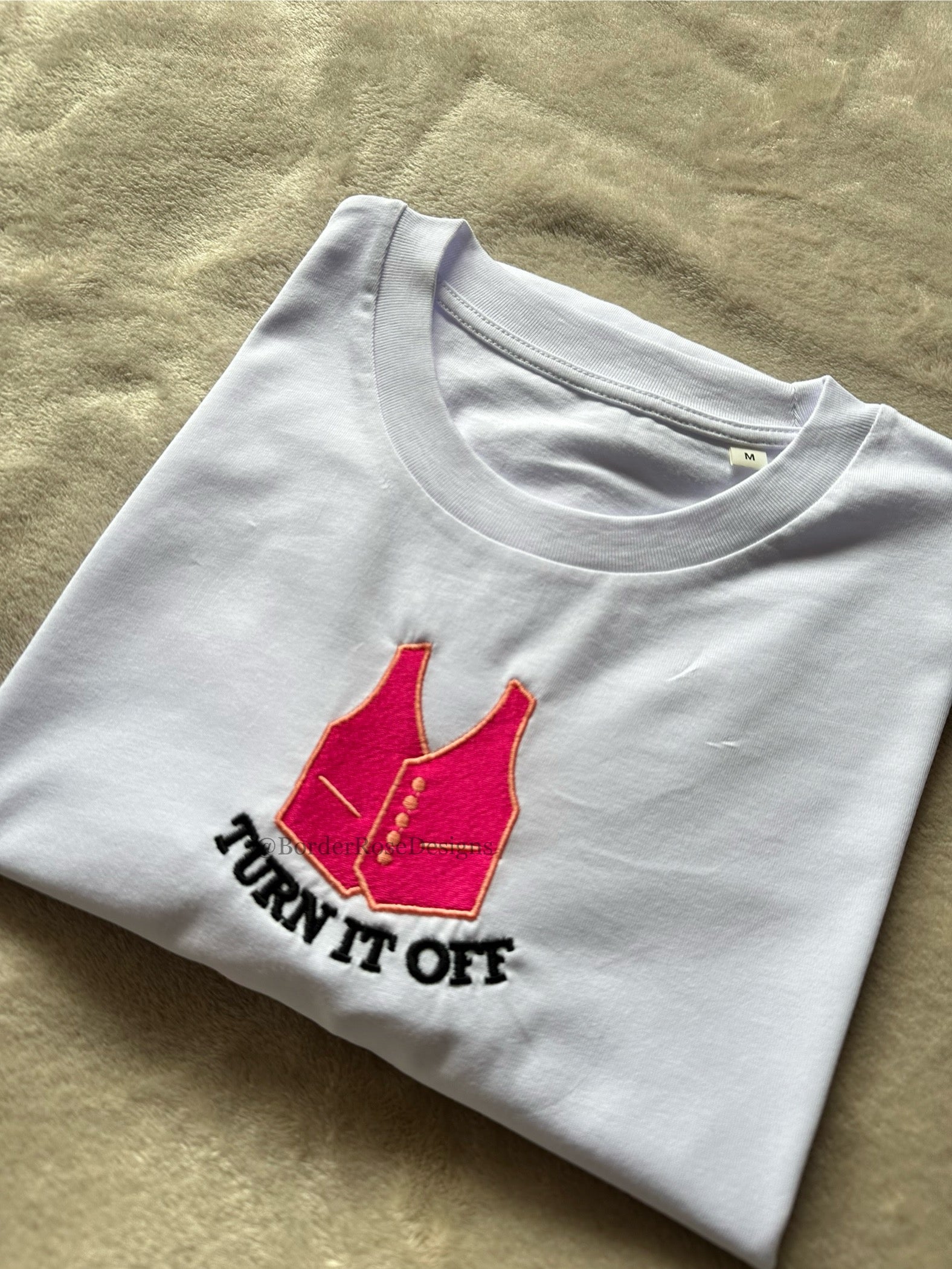 Turn It Off Book of Mormon Musical Unisex Embroidered T Shirt