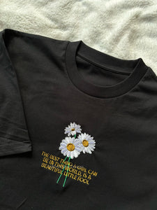 Beautiful Fool Daisy The Great Gatsby Unisex Embroidered T Shirt
