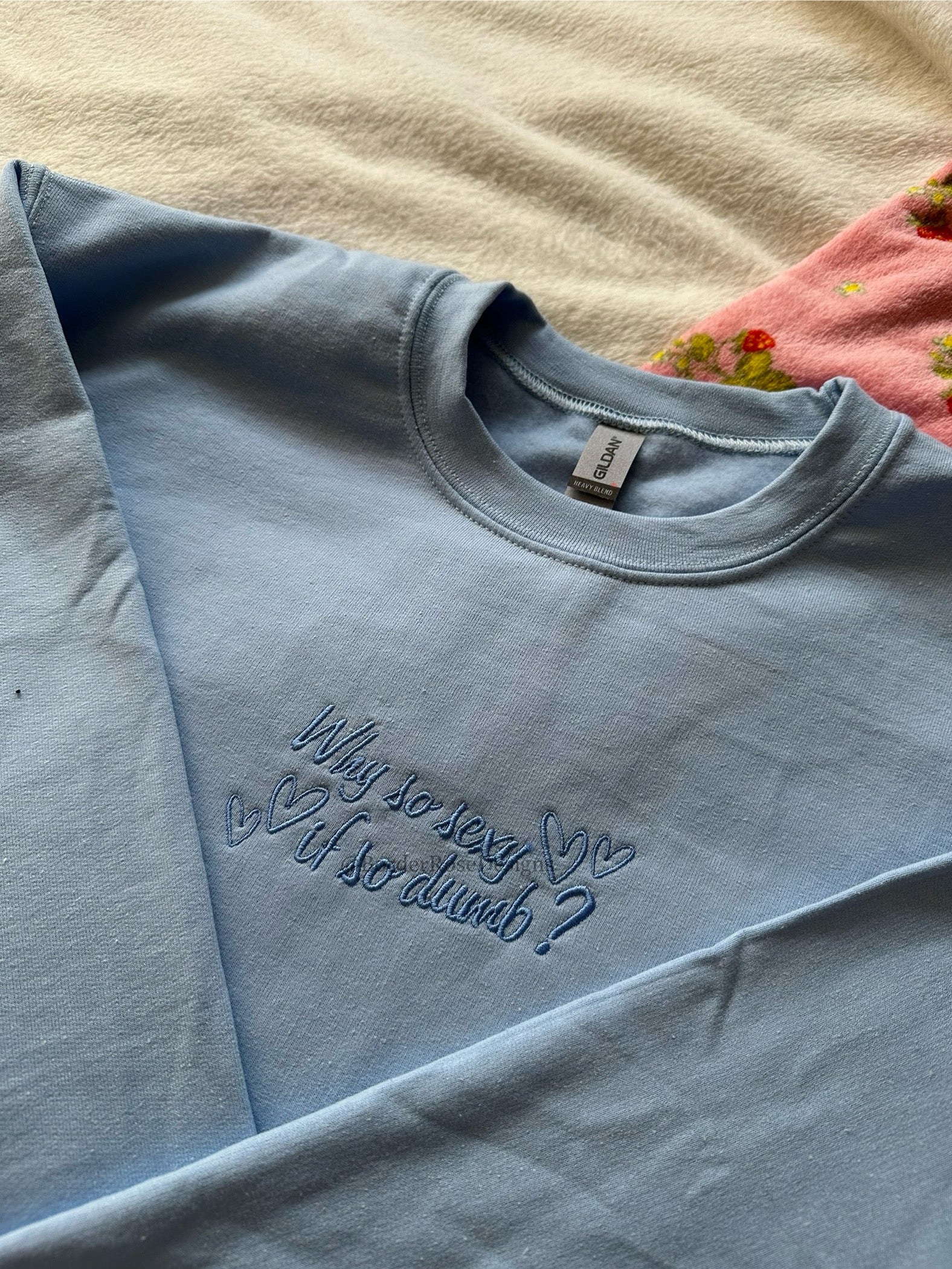 Why So Sexy? Sabrina Carpenter Inspired Unisex Embroidered Sweatshirt (Copy)