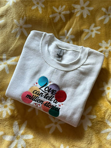 Love Can Tell A Million Stories Falsettos Unisex Embroidered Sweatshirt