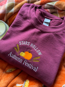 Stars Hollow Autumn Festival Unisex Embroidered Sweatshirt