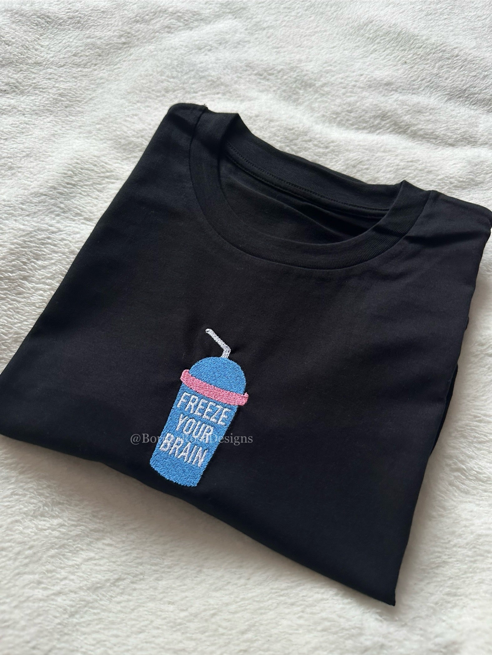 Freeze Your Brain Heathers Unisex Embroidered T Shirt