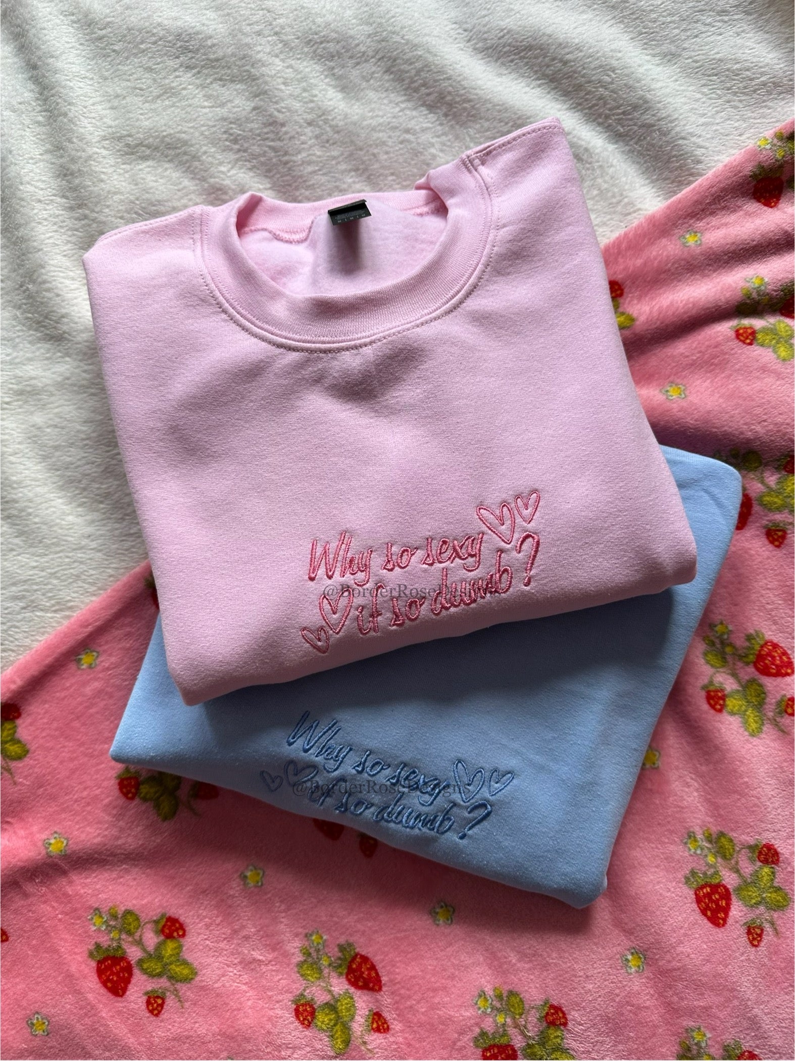 Why So Sexy? Sabrina Carpenter Inspired Unisex Embroidered Sweatshirt (Copy)