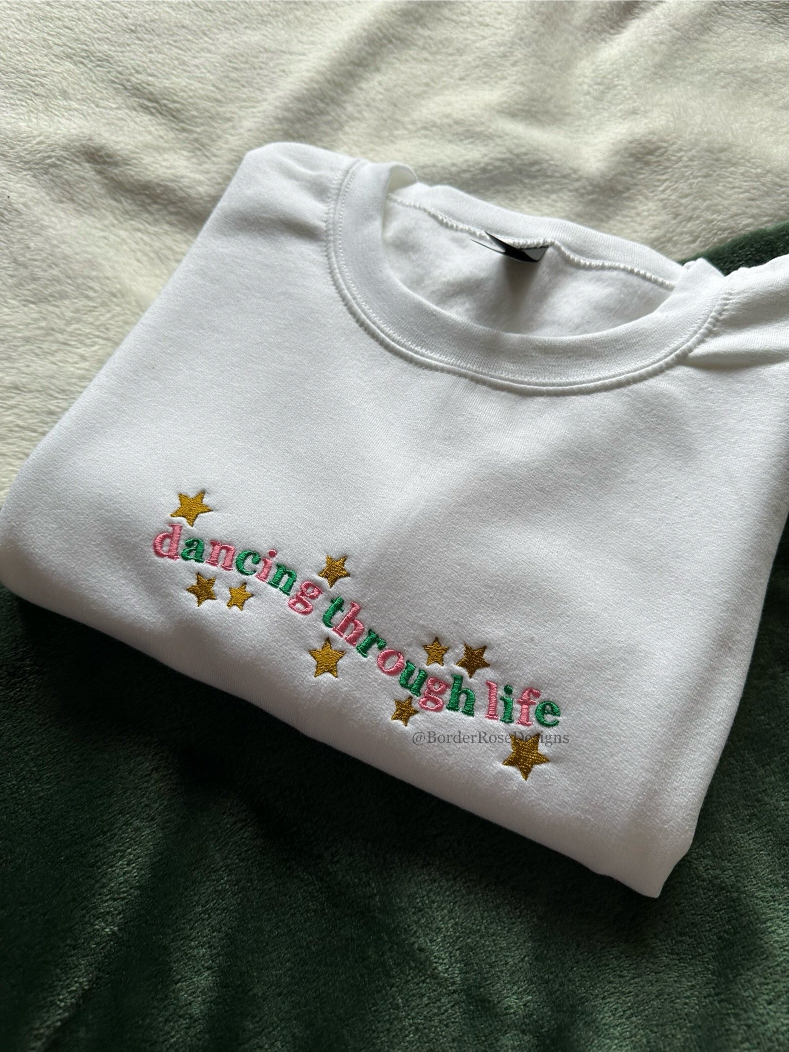Dancing Through Life Wicked Embroidered Sweatshirt