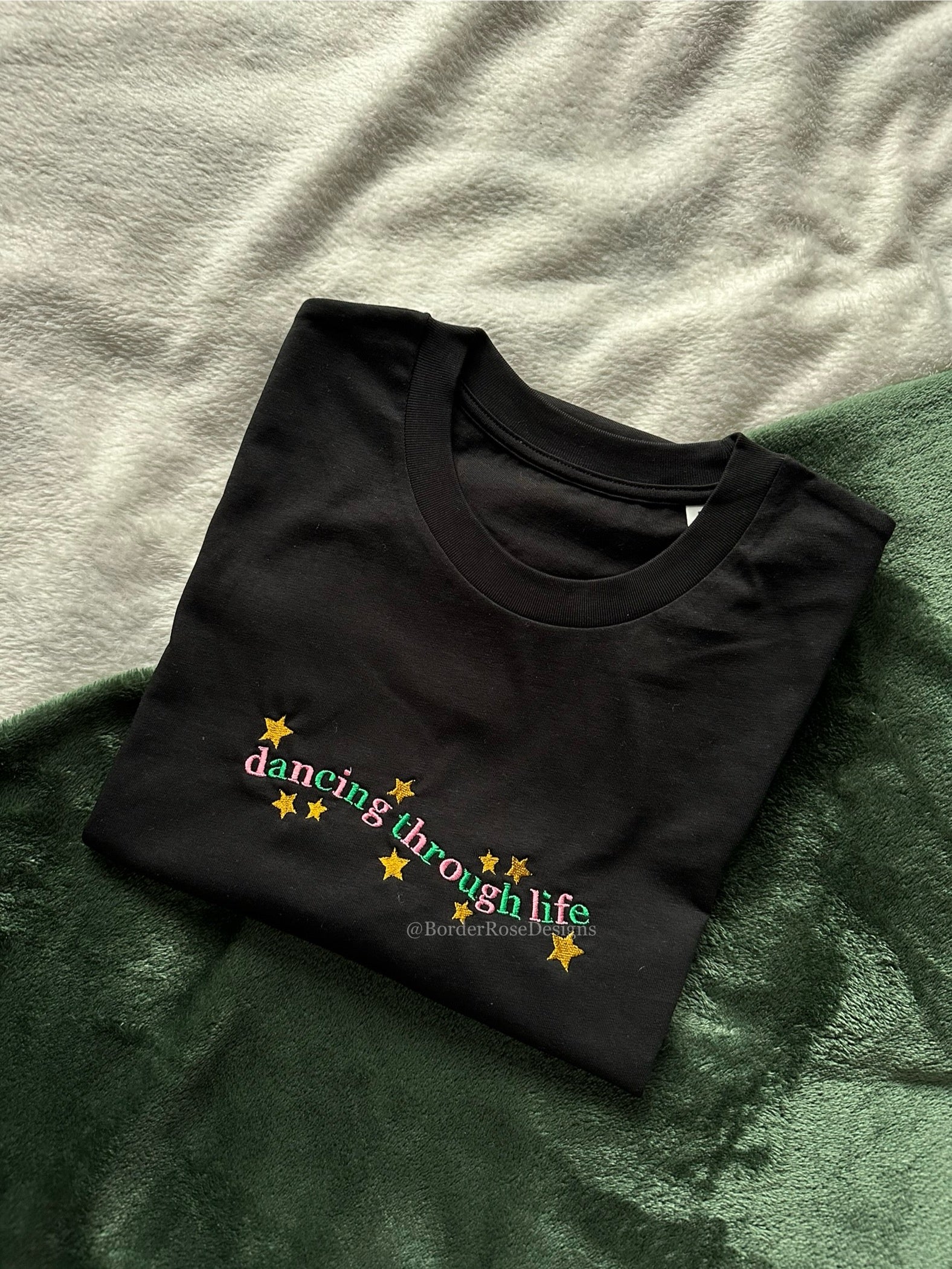 Dancing Through Life Wicked Unisex Embroidered T Shirt