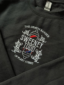 Sweeney Todd Demon Barber Unisex Embroidered Sweatshirt