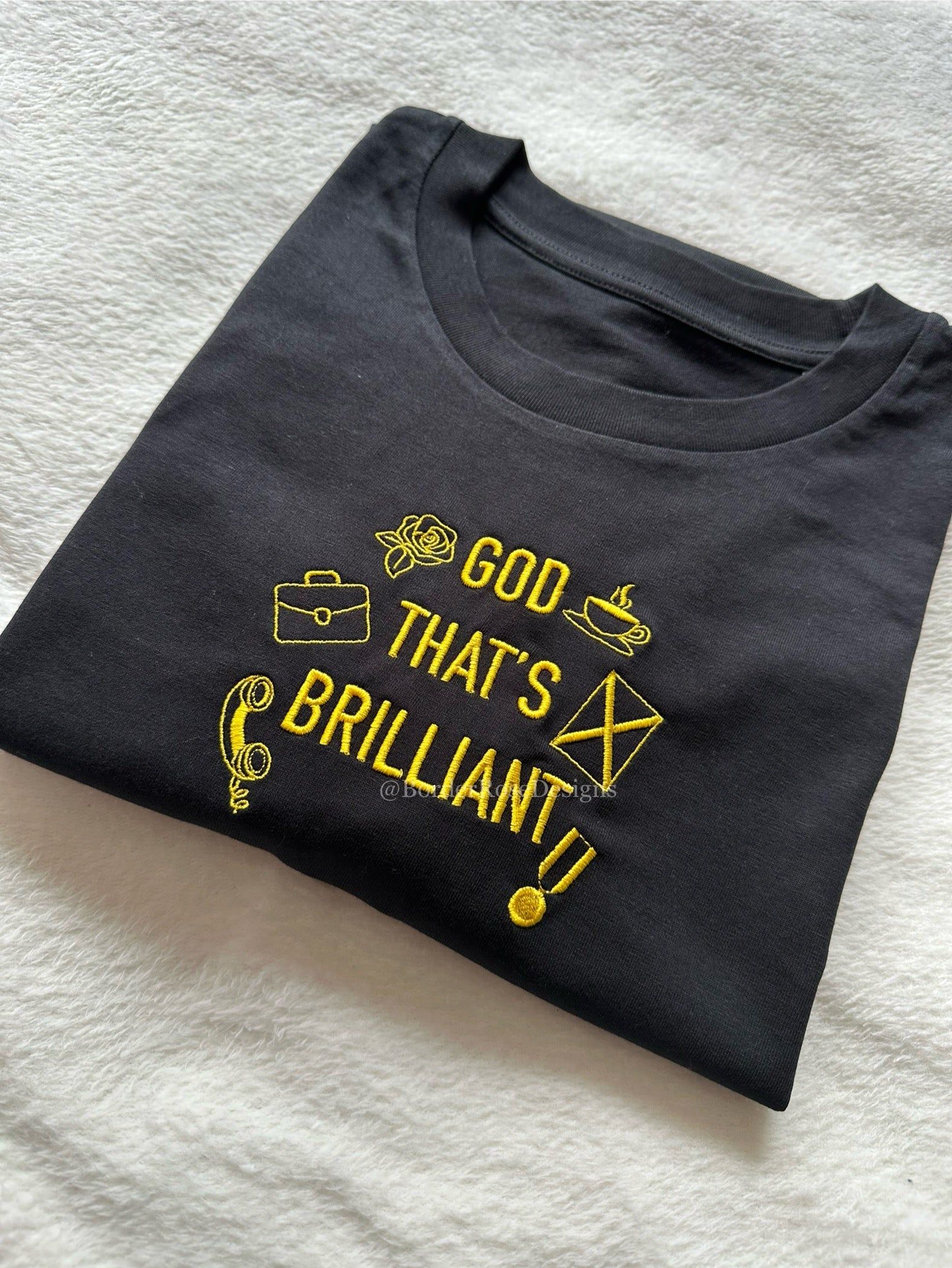 God That's Brilliant Operation Mincemeat Unisex Embroidered T Shirt