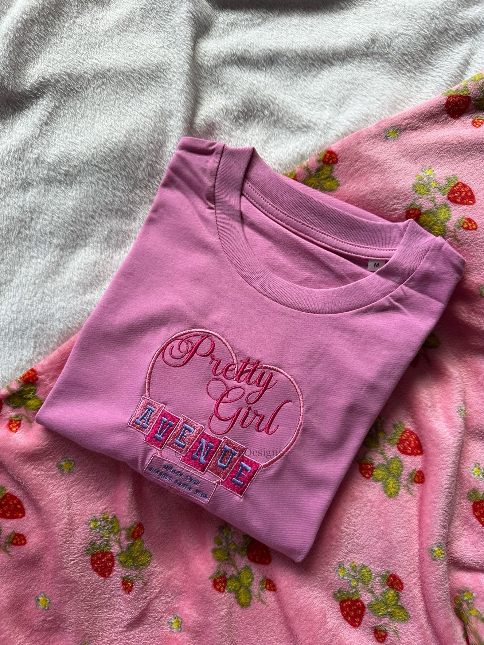 Pretty Girl Avenue House Tour Sabrina Carpenter Inspired Unisex Embroidered T Shirt