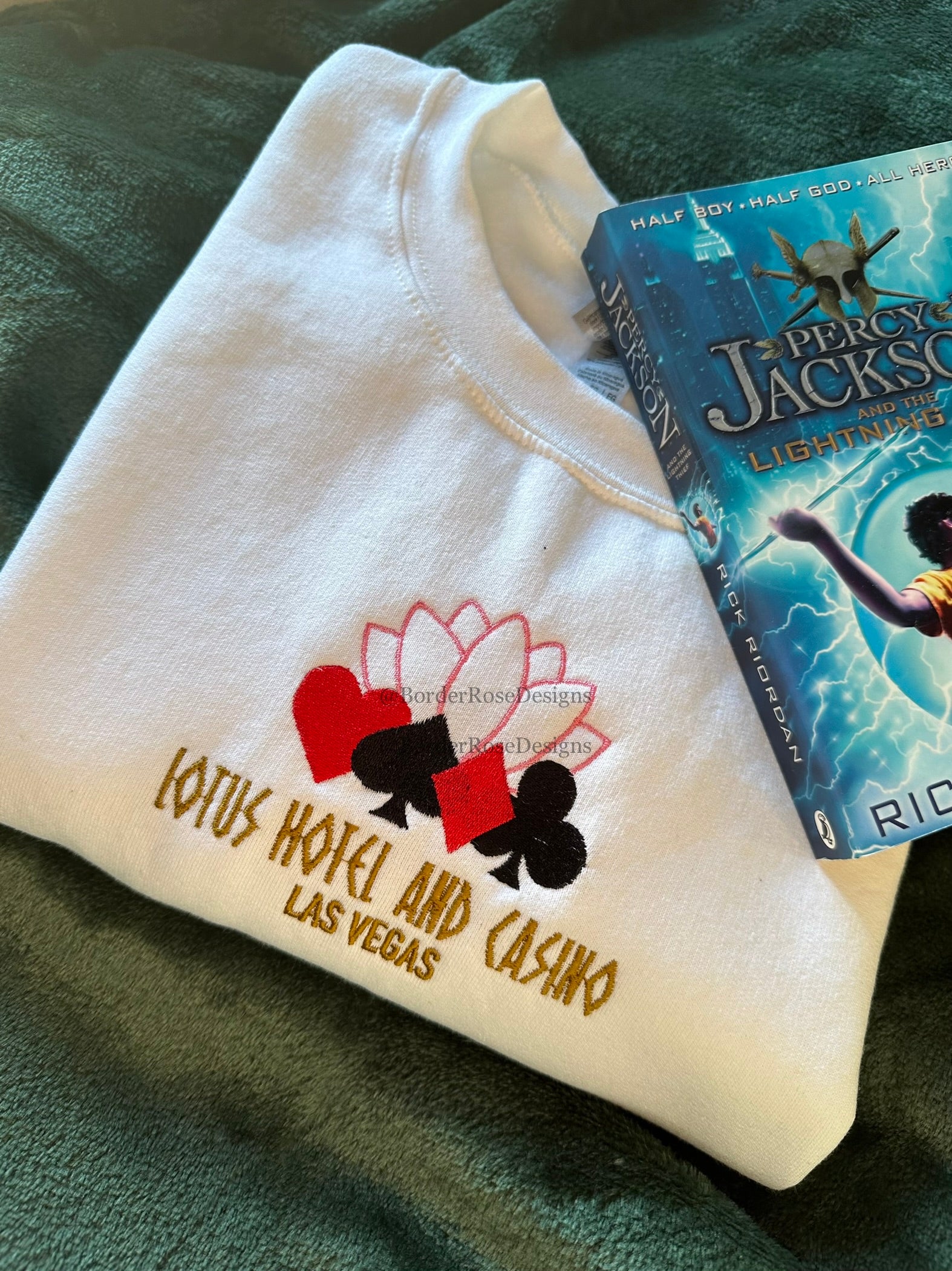 Lotus Hotel and Casino Unisex Embroidered Sweatshirt