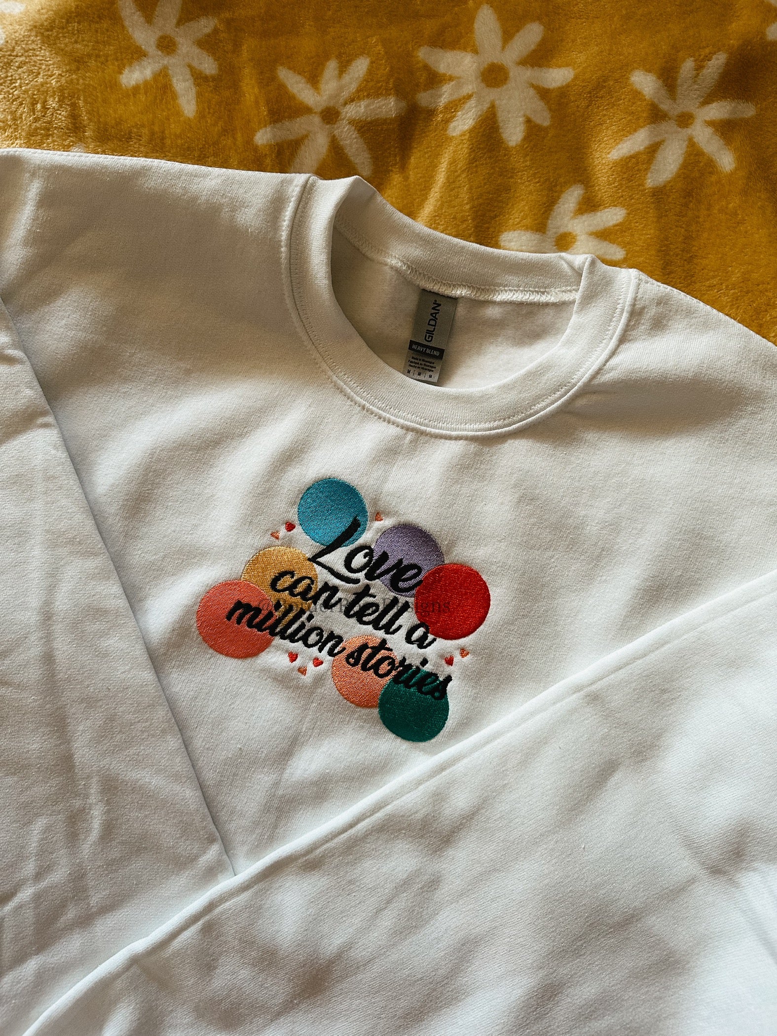 Love Can Tell A Million Stories Falsettos Unisex Embroidered Sweatshirt