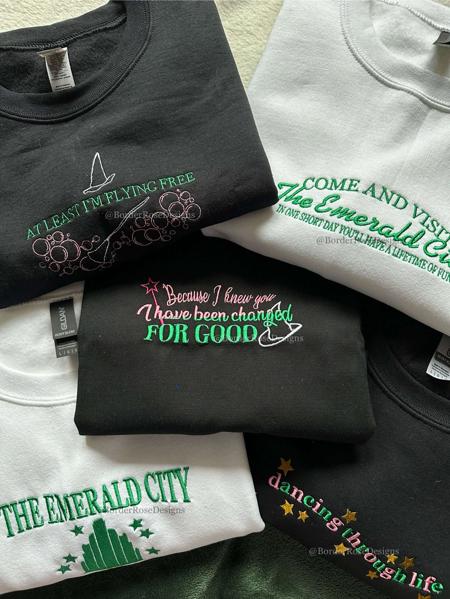 Visit The Emerald City Wicked Embroidered Sweatshirt