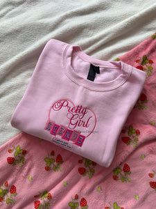 Pretty Girl Avenue House Tour Sabrina Carpenter Inspired Unisex Embroidered Sweatshirt