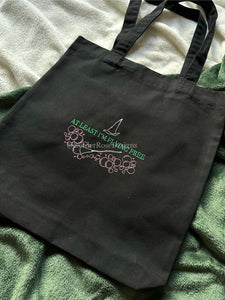 Flying Free Wicked Embroidered Tote Bag