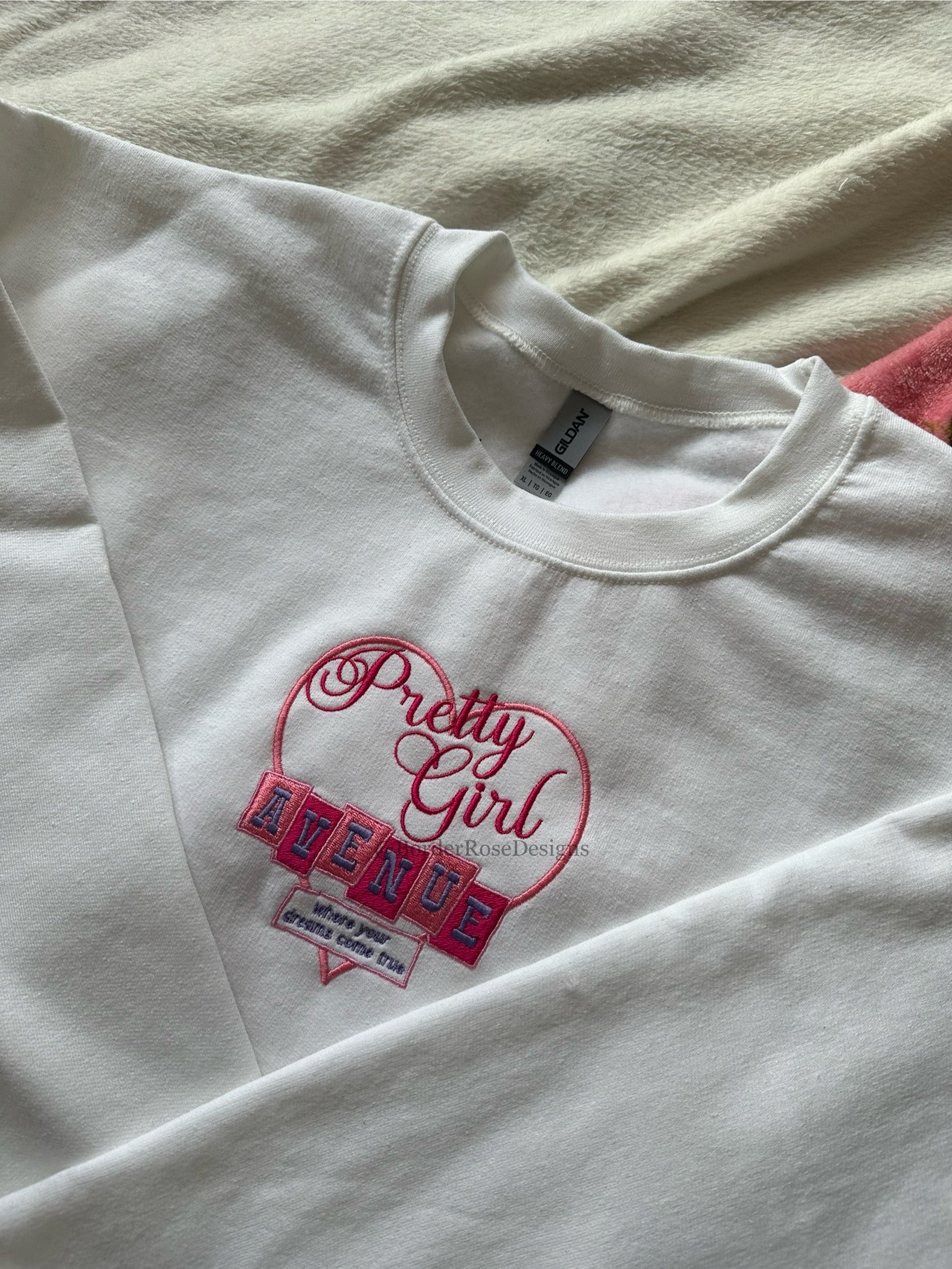 Pretty Girl Avenue House Tour Sabrina Carpenter Inspired Unisex Embroidered Sweatshirt