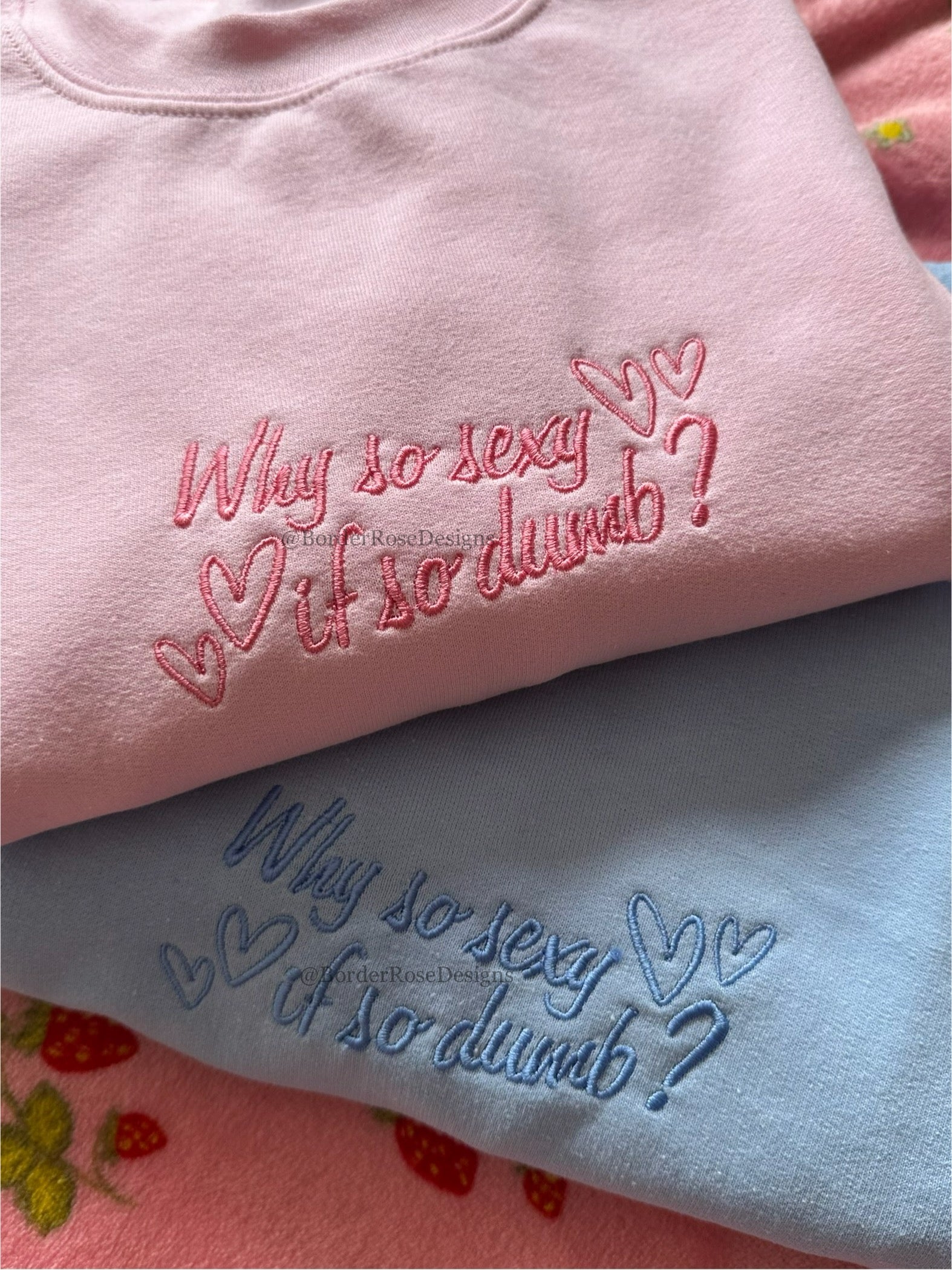 Why So Sexy? Sabrina Carpenter Inspired Unisex Embroidered Sweatshirt (Copy)