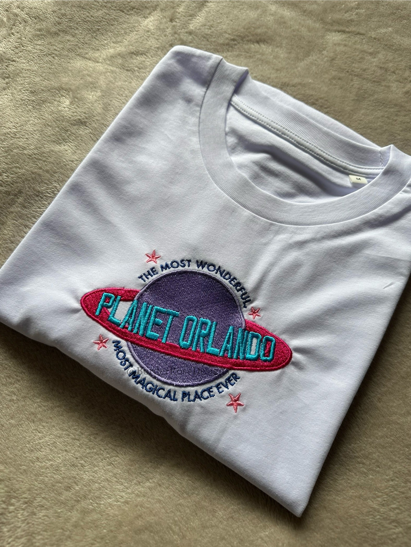 Planet Orlando Book of Mormon Musical Unisex Embroidered T Shirt