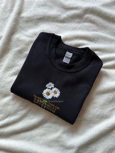 Beautiful Fool Daisy The Great Gatsby Unisex Embroidered Sweatshirt