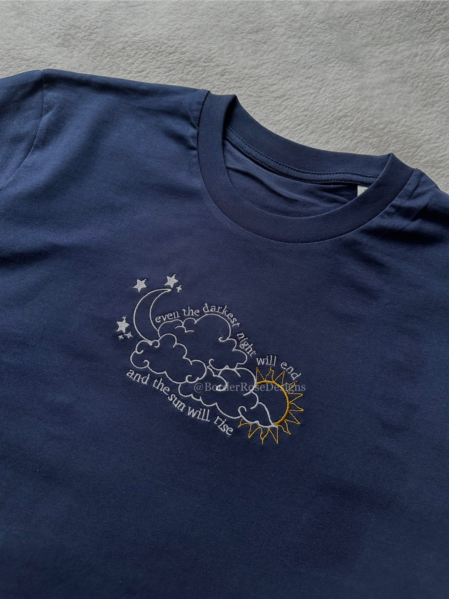 The Sun Will Rise Les Misérables Unisex Embroidered T Shirt