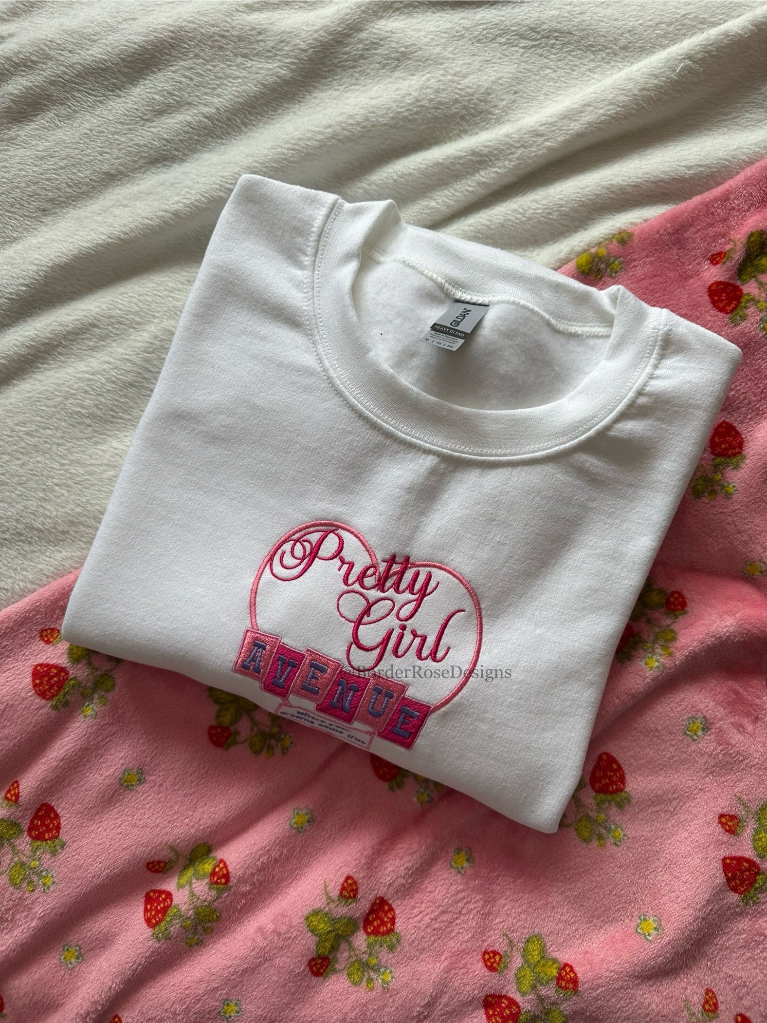 Pretty Girl Avenue House Tour Sabrina Carpenter Inspired Unisex Embroidered Sweatshirt