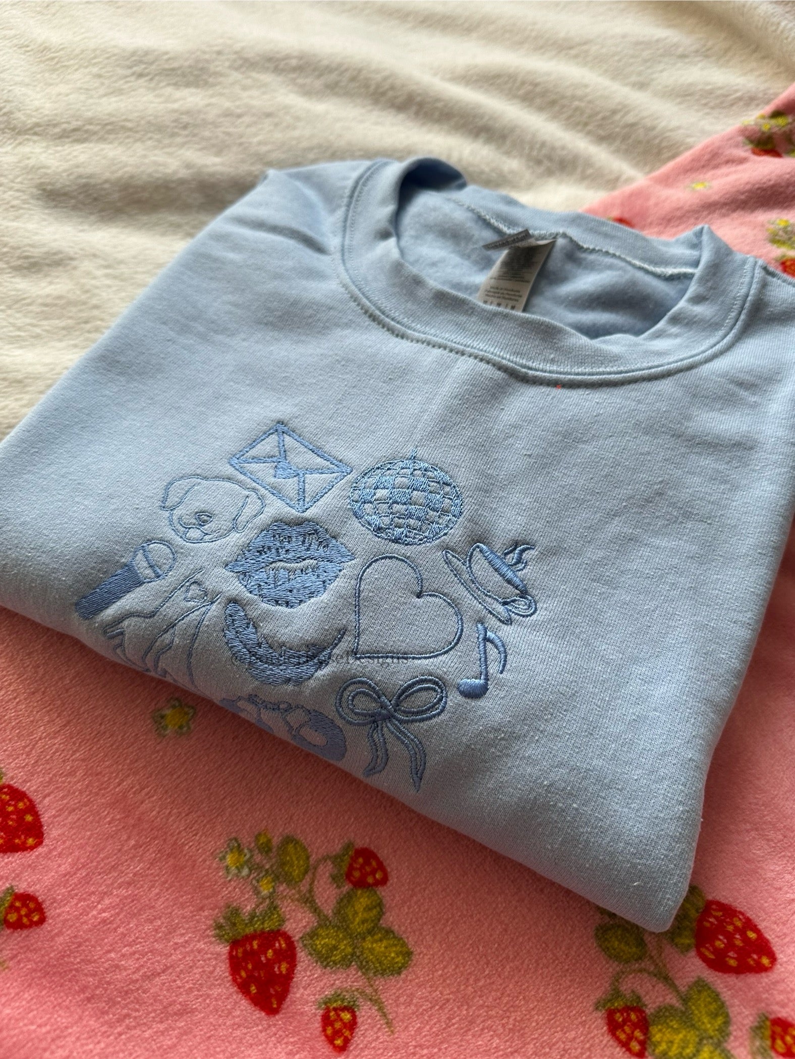 Sabrina Carpenter Inspired Unisex Embroidered Sweatshirt