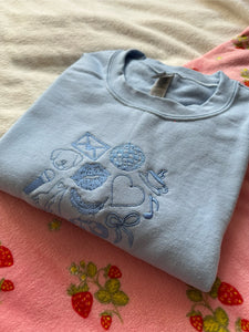 Sabrina Carpenter Inspired Unisex Embroidered Sweatshirt