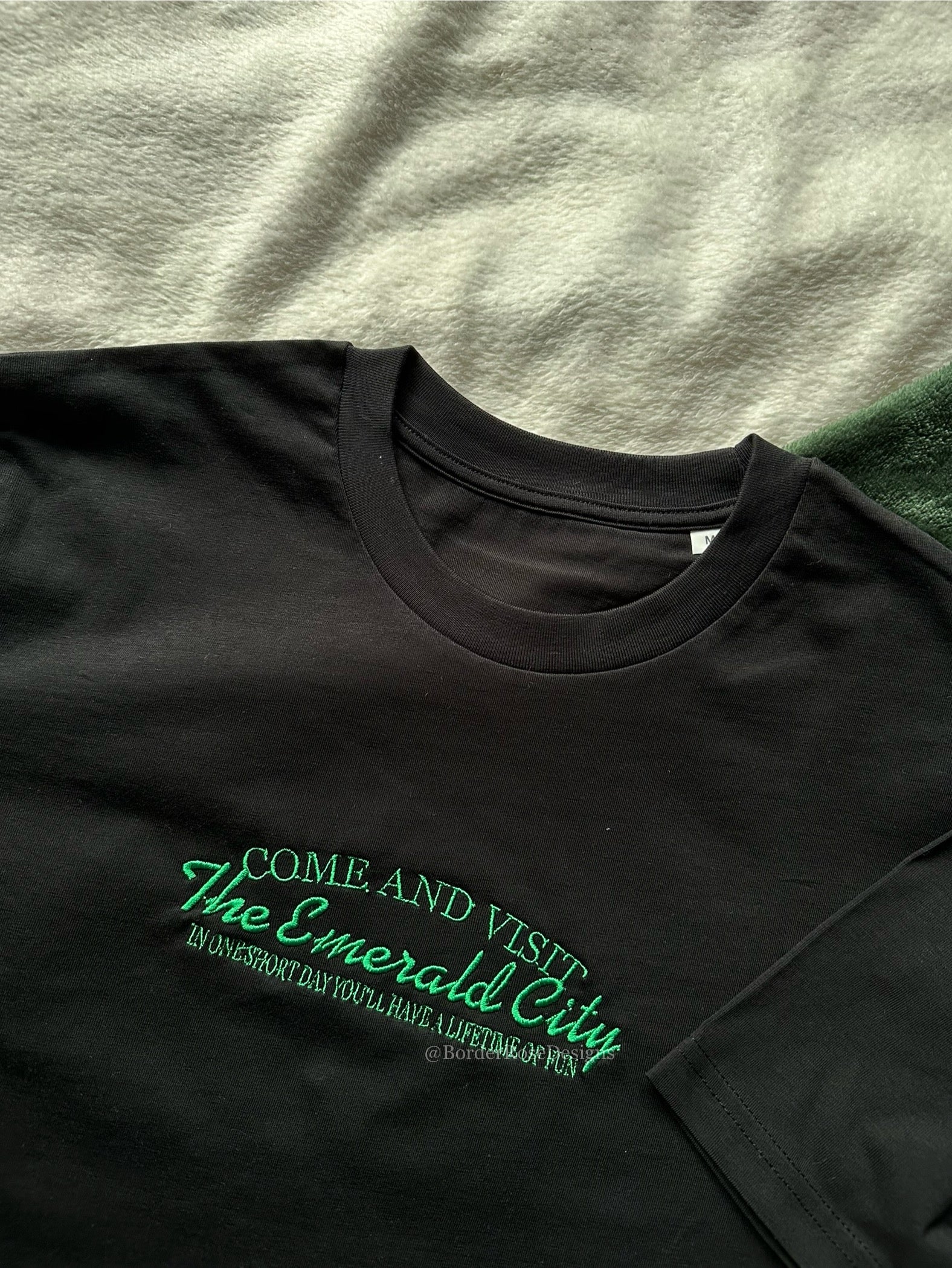 Visit The Emerald City Wicked Unisex Embroidered T Shirt
