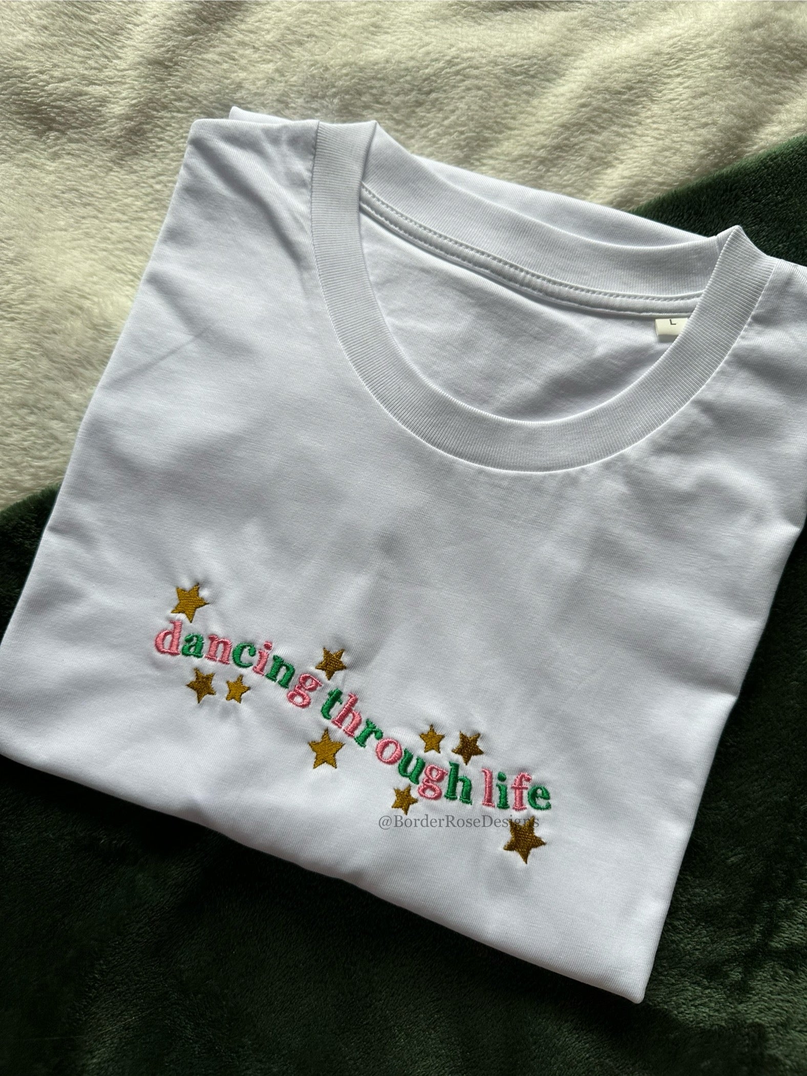 Dancing Through Life Wicked Unisex Embroidered T Shirt