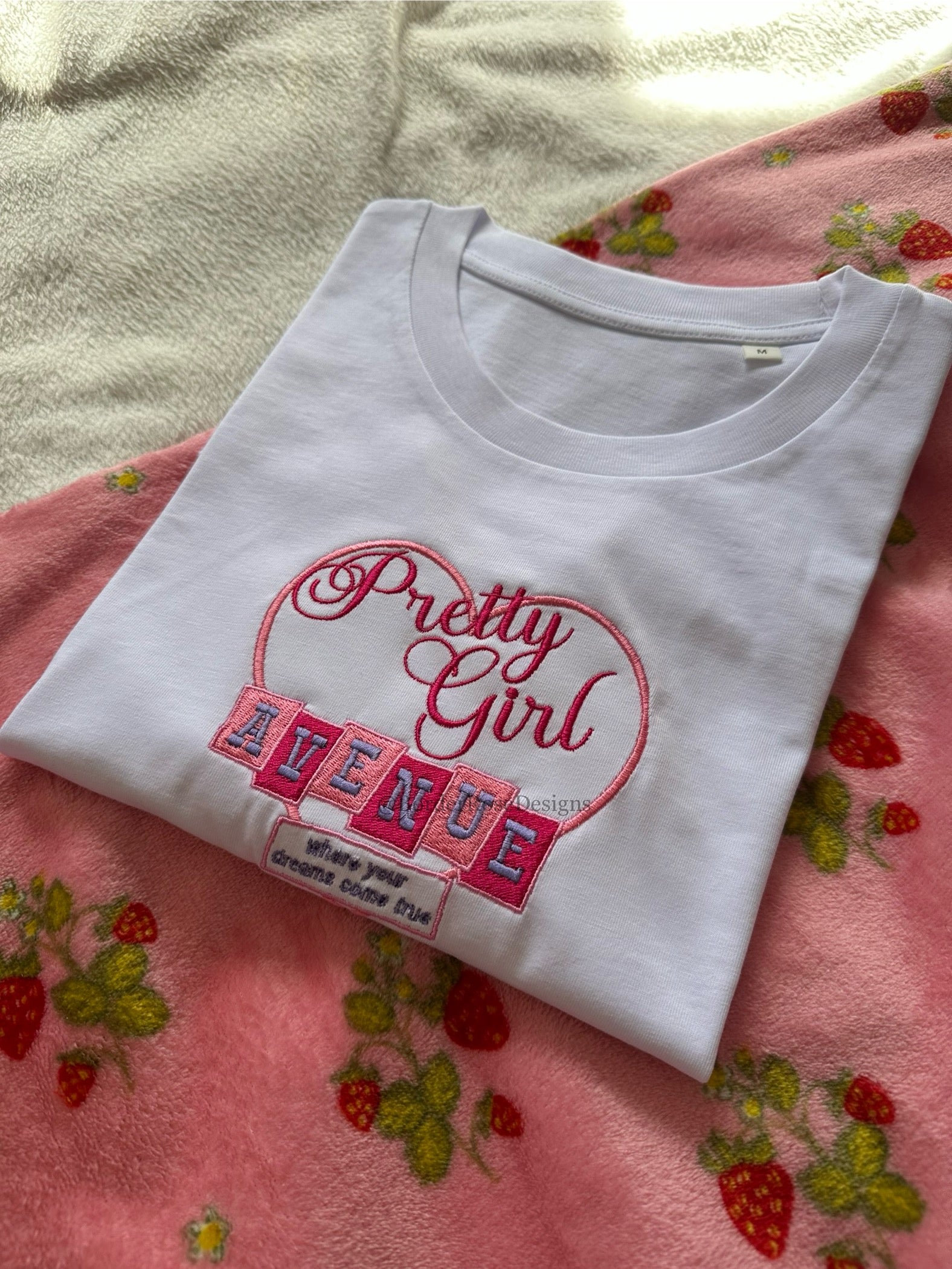 Pretty Girl Avenue House Tour Sabrina Carpenter Inspired Unisex Embroidered T Shirt