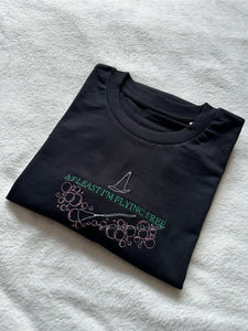 Flying Free Defying Gravity Wicked  Unisex Embroidered T Shirt