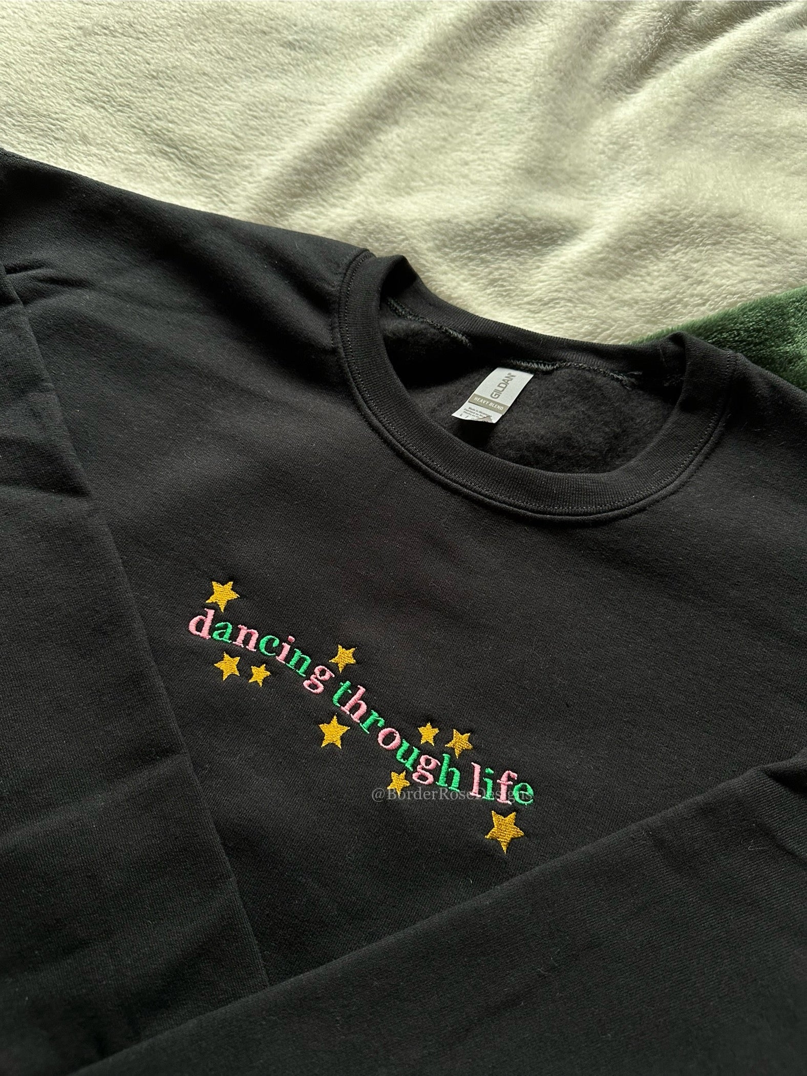 Dancing Through Life Wicked Embroidered Sweatshirt