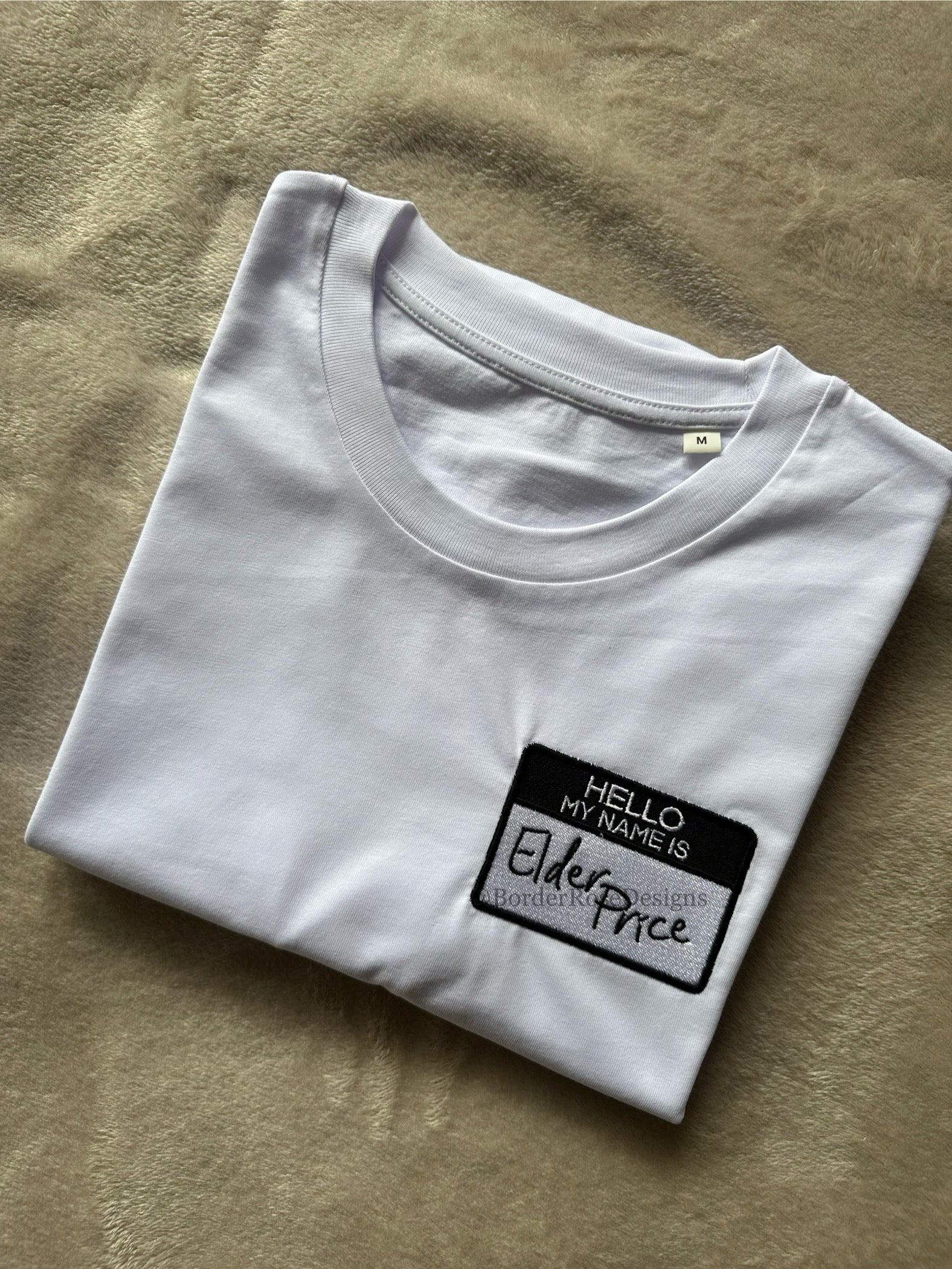 Hello Elder Price Book of Mormon Musical Unisex Embroidered T Shirt