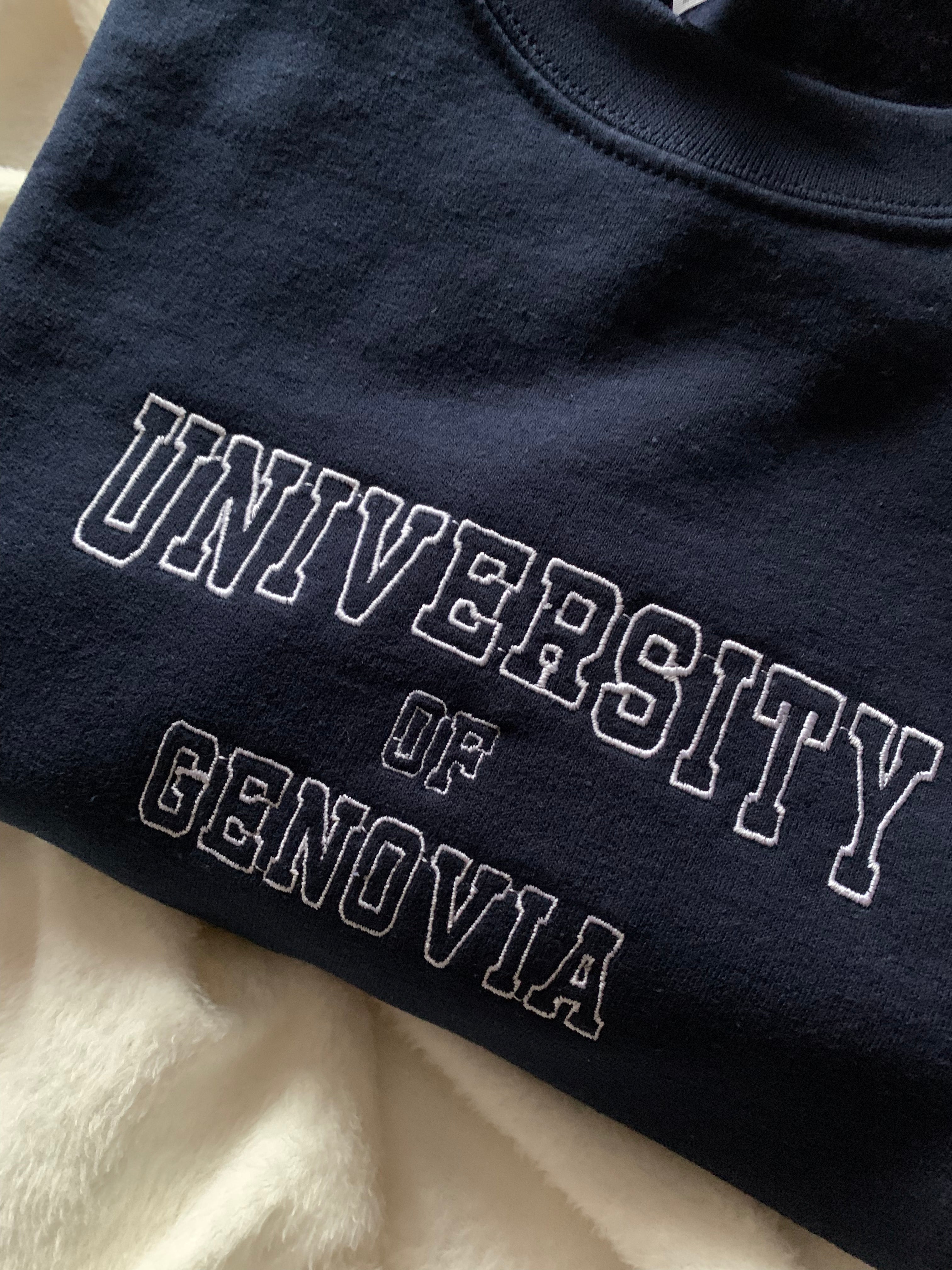 University of Genovia Unisex Embroidered Sweatshirt