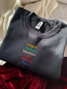 Six Queens Embroidered Unisex Sweatshirt
